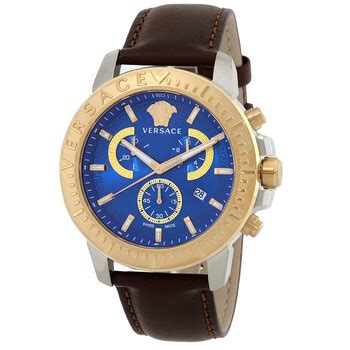 versace hellen|Versace New Hellen Chronograph Quartz Blue Dial Men's Watch .